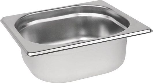 Σκεύος Τροφίμων KAPP 16065 Inox GN1/6 17.6x16.2cm-6.5cm