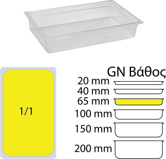 Σκεύος Τροφίμων KAPP KAPP46011065 Χωρίς Καπάκι PC GN1/1 325x530mm
