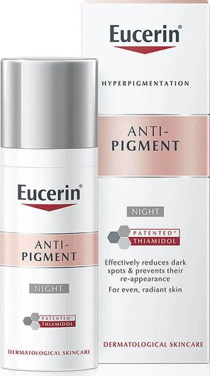 Κρέμα Προσώπου Eucerin Anti-Pigment Νυκτός για Ατέλειες, Πανάδες & Λεύκανση 50ml