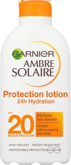 Αντηλιακό Γαλάκτωμα Garnier Ambre Solaire 24h Hydration SPF20 200ml