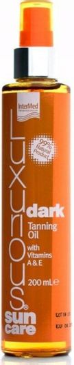 Λάδι Μαυρίσματος Intermed Luxurious Ξηρό Sun Care Dark Tanning Oil 200ml
