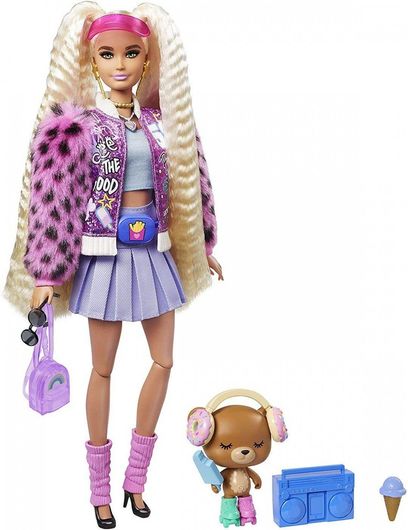 Κούκλα Barbie Mattel Extra Blonde Pigtails για 3+ Ετών
