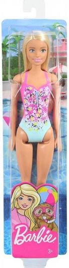 Κούκλα Barbie Mattel με Μπλε & Ροζ Μαγιό για 3+ Ετών