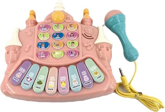 Μουσικό Παιχνίδι Πιάνο Χρώμα για 3+ Ετών Ροζ