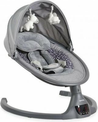 Ριλάξ Μωρού Cangaroo Κούνια ISwing Graphite με Μουσική για Μέγιστο Βάρος Παιδιού 9kg