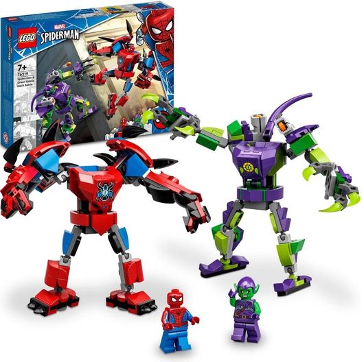 Lego Marvel Spider Man & Green Goblin Mech Battle για 7+ Ετών