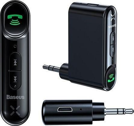 Bluetooth Αυτοκινήτου Baseus για το Ηχοσύστημα με USB θύρα Φόρτισης/Audio Receiver/AUX