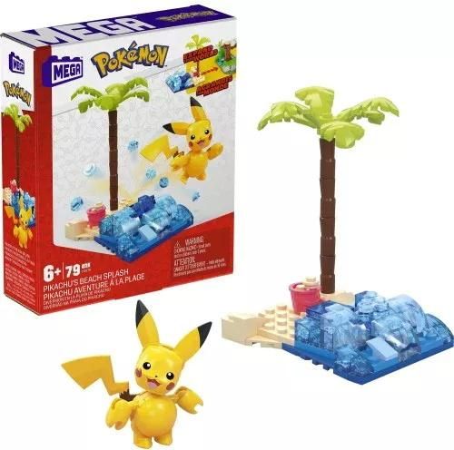 Τουβλάκια Mattel Mega Pokemon Adventure Pikachu Beach Splash 79τμχ για 6+ Ετών