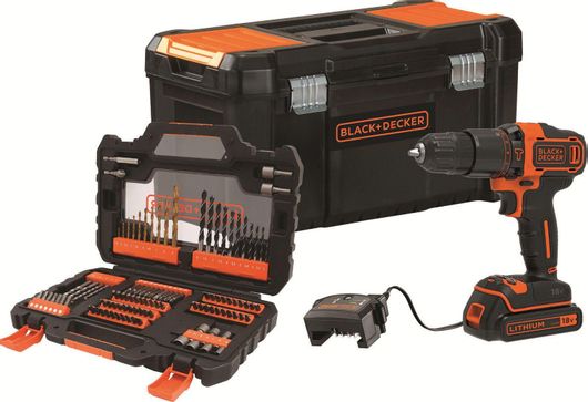 Δραπανοκατσάβιδο Black & Decker BDCHD18S1KA Κρουστικό Μπαταρίας 18V 1x1.5Ah
