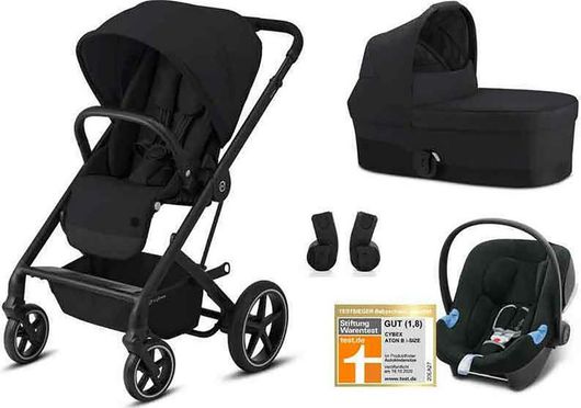 Καρότσι 3 σε 1 Cybex Balios S Lux Frame With Cot S & Aton B I-Size 3 in 1 Deep Μαύρο