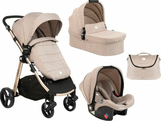 Καρότσι 3 σε 1 Kikka Boo Ugo 3 in 1 Melange Μπεζ