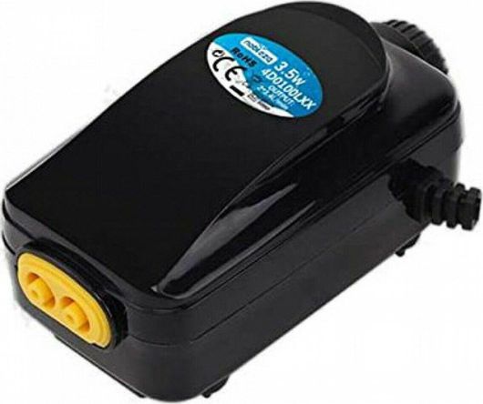 Αεραντλία Ενυδρείου Διπλής Εξόδου Nobleza με Μέγιστη Ταχύτητα Ροής 408lt/h