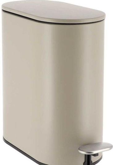 Καλαθάκι Μπάνιου Eurocasa 2092 Μεταλλικό Soft Close 5lt Μπεζ