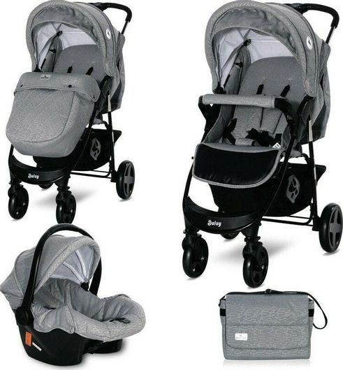 Καρότσι Μωρού Lorelli Daisy Basic 2 σε 1 Cool από Νεογέννητο Γκρι