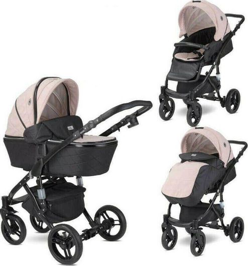 Καρότσι Μωρού Lorelli Rimini Premium 2 σε 1 Stars από Νεογέννητο Ροζ