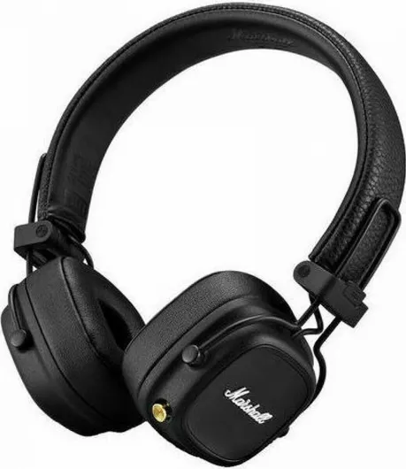 Headphones Marshall Major IV On Ear Ασύρματα/Ενσύρματα με 80 Ώρες Λειτουργίας & Quick Charge Μαύρο
