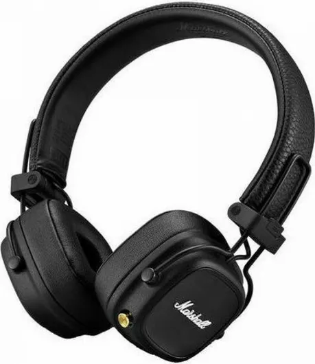 Headphones Marshall Major IV Ασύρματα / Ενσύρματα On Ear με 80 ώρες Λειτουργίας & Quick Charge Μαύρο