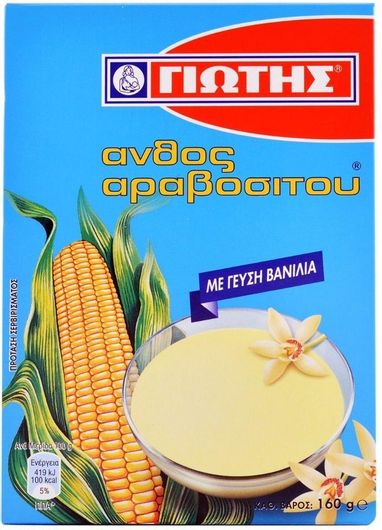 Μείγμα για Κρέμα Ζαχαροπλαστικής Γιώτης Άνθος Αραβοσίτου με Γεύση Βανίλια 160gr