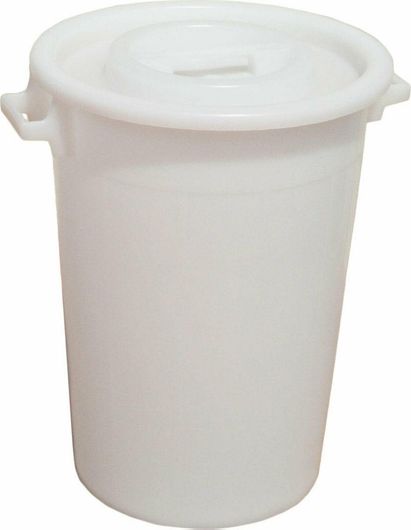 Κάδος Απορριμμάτων Plastime Πλαστικός 120lt Λευκός