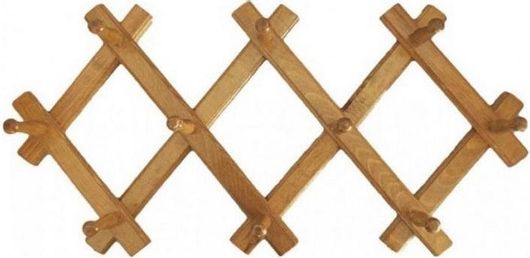 Κρεμάστρα Τοίχου Ξυλινη 10 Θέσεων Φυσική Φυσαρμόνικα