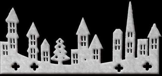 Χριστουγεννιάτικη Διακοσμητική Πάχνη Xmasfest 1132715 Χωριό 75x35cm