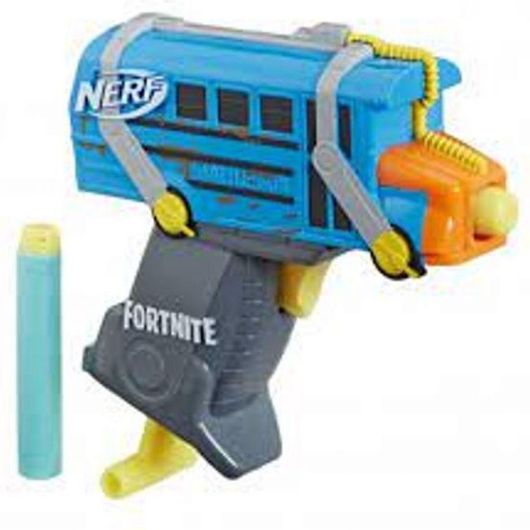 Nerf Hasbro Εκτοξευτής Micro Battle Bus MicroShots Blaster Fortnite για 8+ Ετών