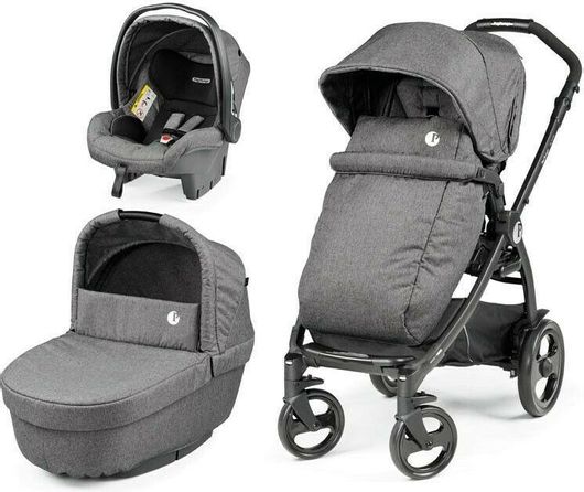 Καρότσι Μωρού Peg Perego Futura 3 σε 1 Ρυθμιζόμενο Γκρι