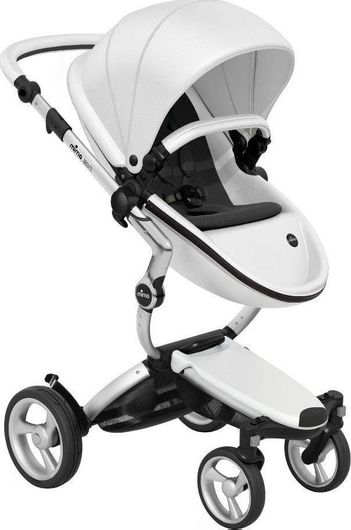 Καρότσι Μωρού Mima Xari Aluminium χωρίς Starter Pack 2 σε 1 Ρυθμιζόμενο Λευκό