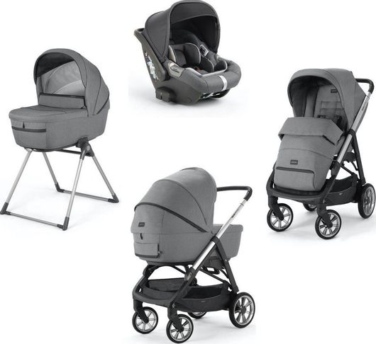 Πολυκαρότσι Inglesina Aptica Quattro Kensington Ρυθμιζόμενο για Νεογέννητο Γκρι