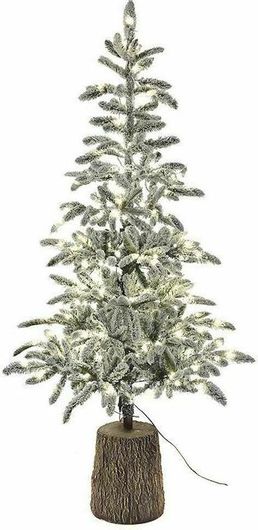 Χριστουγεννιάτικο Δέντρο Iliadis Χιονισμένο 210cm με Φωτισμό LED Λευκό