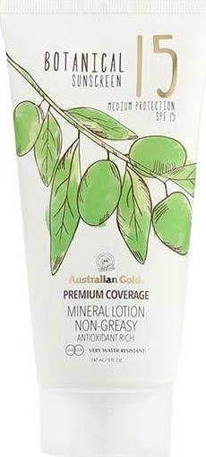 Αντηλιακή Λοσιόν Σώματος Australian Gold Botanical Mineral Αδιάβροχη SPF15 147ml