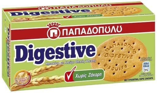 Μπισκότα Παπαδοπούλου Digestive Χωρίς Ζάχαρη 250gr