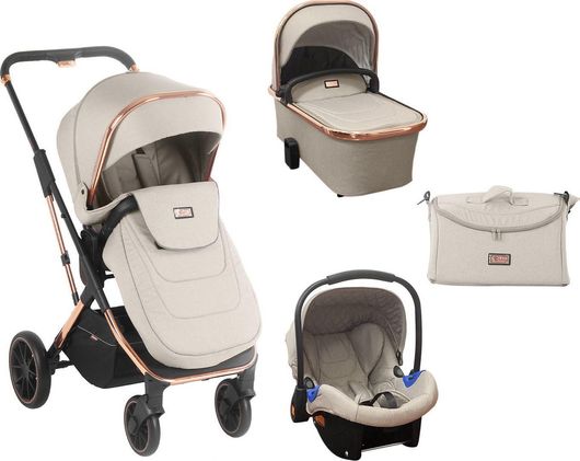 Πολυκαρότσι Kikka Boo Angele 3 σε 1 από Νεογέννητο Μπεζ