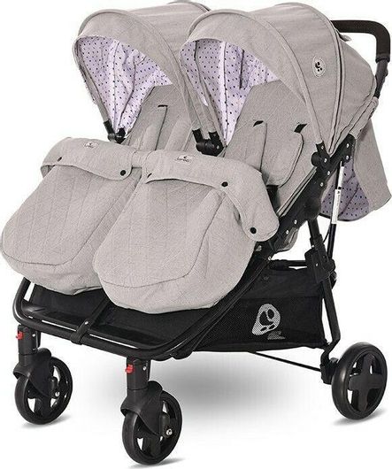 Καρότσι Διδύμων Lorelli Duo Dots Γκρι