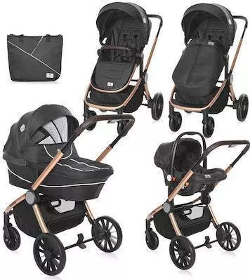 Πολυκαρότσι Lorelli Ramona Luxe 3 σε 1 για Νεογέννητο Μαύρο