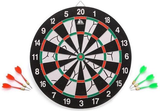 Σετ με Στόχο & Βελάκια LA12556 Μαύρο / Λευκό