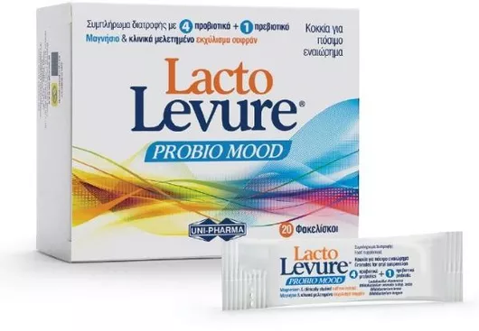 Uni-Pharma LactoLevure Probio Mood Προβιοτικά 20 Φακελίσκοι
