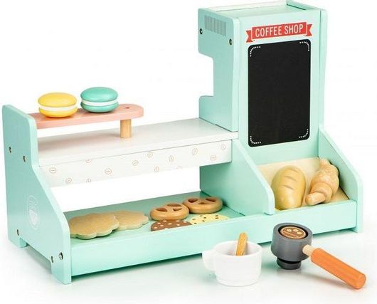 Παιδικό Ξύλινo Coffee Shop Ecotoys 4442 για 3+ Ετών 42x20x28cm