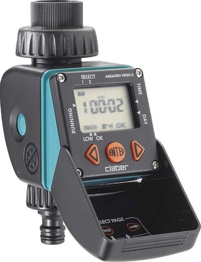 Προγραμματιστής Ποτίσματος Claber 33Ο-008428 Μπαταρίας με Ηλεκτροβάνα 1 Εξόδου