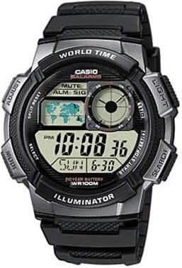 Ανδρικό Ρολόι Casio AE-1000W-1BVEF με Καουτσούκ Λουράκι Μαύρο