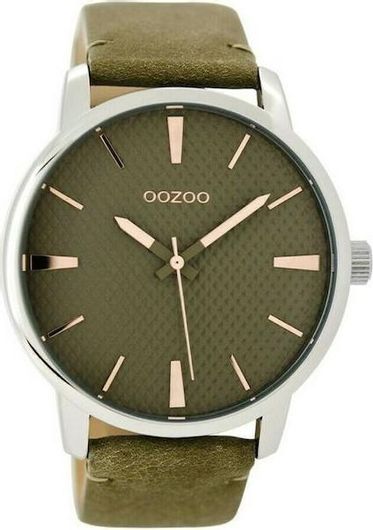 Ανδρικό Ρολόι Oozoo Timepieces C9023 με Δερμάτινο Λουράκι