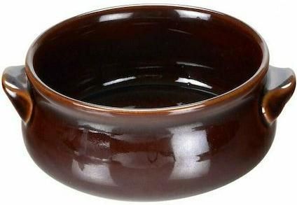 Γάστρα GA1409 Στρογγυλή Κεραμική Φ14cm Καφέ
