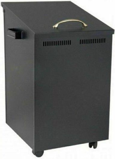 Κουτί Αποθήκευσης Ξύλων dw5220 Μεταλλικό 54x40cm Μαύρο