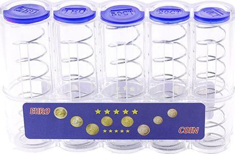 Θήκη Κερμάτων G2694 Φορητή Πλαστική 5 Θέσεων 13x8.3cm Μπλε