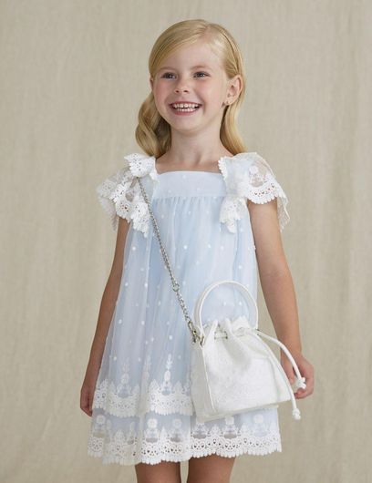 Τσαντάκι Abel & Lula με Δαντέλα Ώμου Λευκό