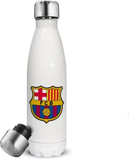 Θερμός Ανοξείδωτο Μπουκάλι 0.5lt Barcelona Fc Λευκό