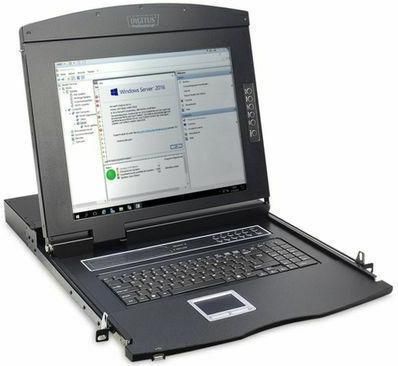 Κονσόλα KVM Digitus Modular με 17" Οθόνη Αφής TFT 43.2cm 8-port