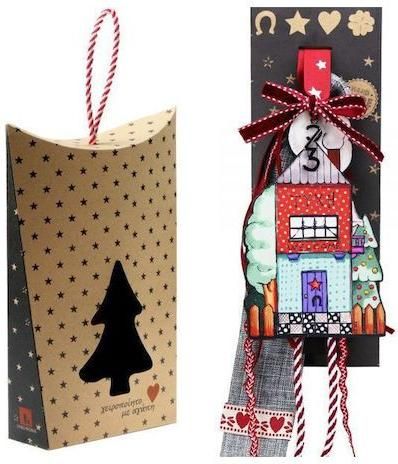 Γούρι για το Σπίτι Synchronia Κρεμαστό Σπίτι Ξύλινο Πολύχρωμο