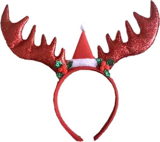 Χριστουγεννιάτικο Αξεσουάρ 93-2319 Στέκα Σχέδιό Τάρανδος με Στρας