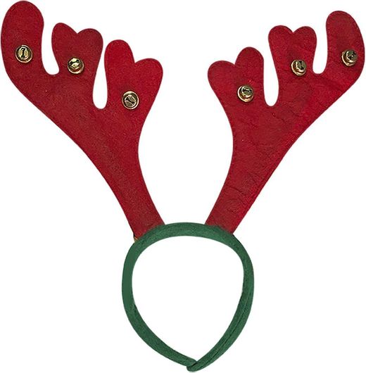 Χριστουγεννιάτικο Αξεσουάρ 93-2693 Στέκα Τάρανδος με Καμπανάκια